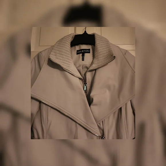 NWT Halston Women's Belted Trench Coat S (4-6) - Picture 10 of 12